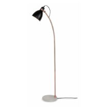 Čierno-sivá stojacia lampa s betónovým tienidlom (výška 145 cm) Denver – it&#39;s about RoMi (St...