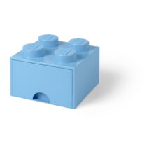 Svetlomodrý úložný box štvorec LEGO® (Detské úložné boxy)
