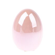 Ružová keramická dekorácia Dakls Easter Egg, výška 8 cm (Dekorácie)