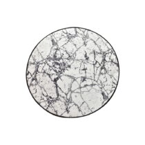 Čierno-biela kúpeľňová predložka Foutastic Marble Circle, ø 100 cm (Predložky)