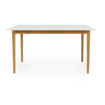 Biely jedálenský stôl Tenzo Svea, 140 x 80 cm (Jedálenské stoly)