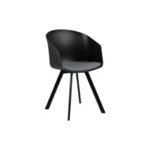 Čierna/sivá jedálenská stolička Moon – Interstil (Jedálenské stoličky)