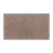 Hnedý bavlnený uterák 71x40 cm Chevron - Foutastic (Uteráky)