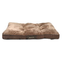 Hnedý plyšový matrac pre psa 70x100 cm Scruffs Chester L – Plaček Pet Products (Pelechy)