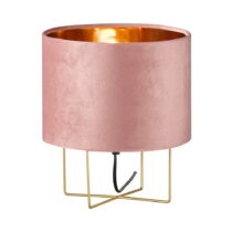 Ružová stolová lampa s textilným tienidlom (výška  32 cm) Aura – Fischer & Honsel (Stolové lampy...