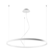 Biele závesné svietidlo Nice Lamps Ganica, ø 100 cm (Lustre)