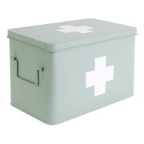Mentolovozelená kovová lekárnička PT LIVING Medicine, šírka 31,5 cm (Úložné boxy)