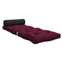 Vínovočervený futónový matrac 70x200 cm Wrap Bordeaux/Dark Grey – Karup Design (Futónové matrace)