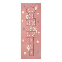Detský ružový koberec Hanse Home Adventures Jump, 100 x 250 cm (Detské koberce)
