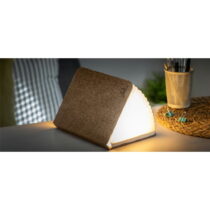 Tmavohnedá veľká LED stolová lampa v tvare knihy Gingko Booklight (Stolové lampy)