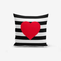 Obliečka na vankúš Minimalist Cushion Covers Navy Heart, 45 × 45 cm (Obliečky na vankúše)