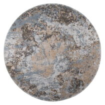 Svetlohnedý umývateľný okrúhly koberec ø 120 cm – Vitaus (Koberce)