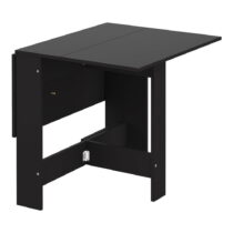 Rozkladací jedálenský stôl s čiernou doskou 76x28 cm Papillon – TemaHome (Jedálenské stoly)