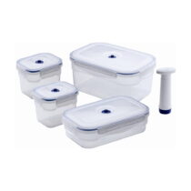 Súprava 4 boxov na potraviny a vákuovej pumpy Compactor Food Saver (Vákuové dózy)
