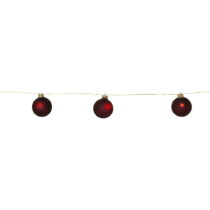 Vínovočervená svetelná dekorácia s vianočným motívom ø 6 cm Bliss – Star Trading (Svetelné dekorácie...
