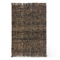 Čierny jutový koberec Flair Rugs Idris, 160 x 230 cm (Koberce)