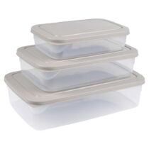 Potravinové škatuľky v súprave 3 ks – Homéa (Krabičky na jedlo)