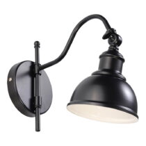 Čierne nástenné svietidlo Nice Lamps Isola Una (Nástenné svietidlá)