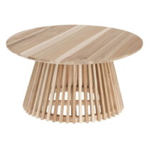 Konferenčý stolík z teakového dreva Kave Home Irune, ⌀ 80 cm (Konferenčné stolíky)