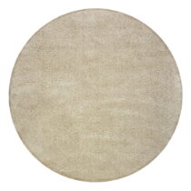 Béžový umývateľný okrúhly koberec z recyklovaných vlákien 133x133 cm Fluffy – Flair Rugs (Koberce)