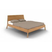 Dvojlôžková posteľ z dubového dreva v prírodnej farbe 200x200 cm Twig – The Beds (Dvojlôžkové manžel...