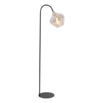 Čierna stojacia lampa (výška 160 cm) Rakel - Light & Living (Stojacie lampy)
