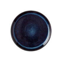 Čierny/modrý dezertný kameninový tanier ø 17 cm Mensa – Bitz (Taniere)