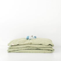 Detské zelené ľanové obliečky Linen Tales Nature, 70 x 100 cm (Detské obliečky)