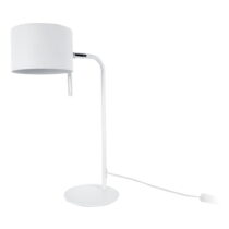 Biela stolová lampa Leitmotiv Shell, výška 45 cm (Stolové lampy)