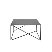 Čierny konferenčný stolík CustomForm Memo, 80 x 80 cm (Konferenčné stolíky)