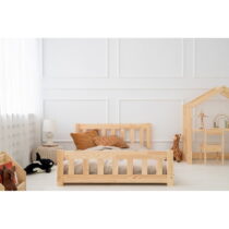 Detská posteľ z borovicového dreva v prírodnej farbe 70x160 cm CPN – Adeko (Detské postele)