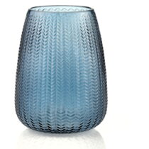 Modrá sklenená váza (výška 24 cm) Sevilla – AmeliaHome (Vázy)