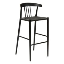 Čierna barová stolička DAN-FORM Denmark Sava, výška 102 cm (Barové stoličky)