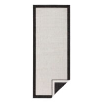 Čierno-krémový vonkajší koberec NORTHRUGS Panama, 80 x 350 cm (Vonkajšie koberce)