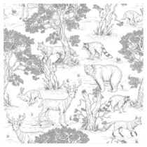 Papierová detská tapeta 100 cm x 280 cm Animals – Dekornik (Detské tapety)