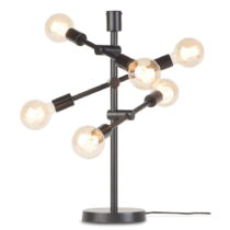 Čierna stolová lampa s kovovým tienidlom (výška 64 cm) Nashville – it&#39;s about RoMi (Stolové ...