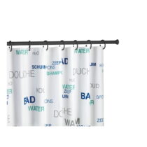 Čierna teleskopická tyč na sprchový záves Wenko Shower Curtain Rod (Doplnky k sprchovacím závesom)
