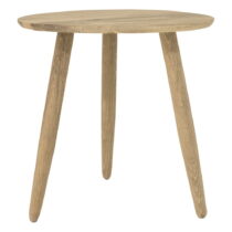 Odkladací stolík z dubového dreva Canett Uno, ø 40 cm (Odkladacie stolíky)