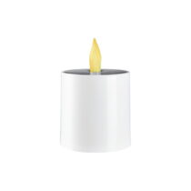 Biela vonkajšia solárna LED sviečka Star Trading Saul, výška 7,3 cm (LED sviečky)