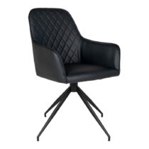 Čierna jedálenská stolička Harbo – House Nordic (Jedálenské stoličky)