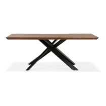 Hnedý jedálenský stôl s čiernymi nohami Kokoon Royalty, 200 x 100 cm (Jedálenské stoly)