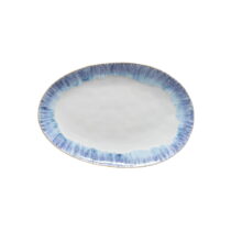 Bielo-modrý kameninový servírovací podnos Costa Nova Brisa, dĺžka 41 cm (Servírovacie misky)