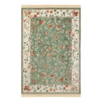 Zelený/krémovobiely koberec z viskózy 160x230 cm Oriental – Nouristan (Koberce)