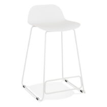 Biela barová stolička Kokoon Slade Mini, výška sedadla 66 cm (Barové stoličky)