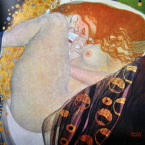 Obraz - reprodukcia 70x70 cm Danae, Gustav Klimt – Fedkolor (Obrazy)