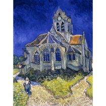 Obraz - 30x40 cm reprodukcia The Church at Auvers, Vincent van Gogh – Fedkolor (Obrazy)