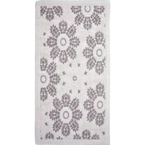 Sivo-béžový bavlnený koberec Vitaus Papatya, 80 × 200 cm (Koberce)