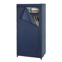 Modrá látková úložná skriňa Wenko Business, 160 x 50 x 90 cm (Šatníkové skrine)