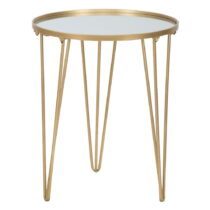 Okrúhly konferenčný stolík v zlatej farbe ø 40 cm Glam – Mauro Ferretti (Konferenčné stolíky)
