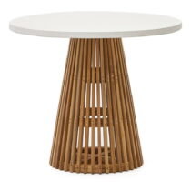Okrúhly záhradný jedálenský stôl ø 90 cm Alcaufar – Kave Home (Záhradné jedálenské stoly)